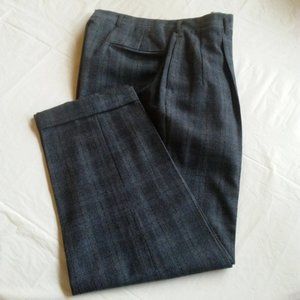 Vtg R B Chicago mens gray black wool trousers